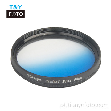 Kit de filtro de cor cinza + laranja + azul gradativo para câmera